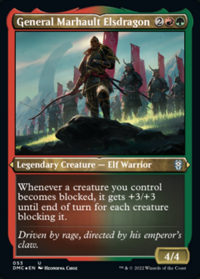 General Marhault Elsdragon (Foil Etched) [Dominaria United Commander] | Gamer Loot