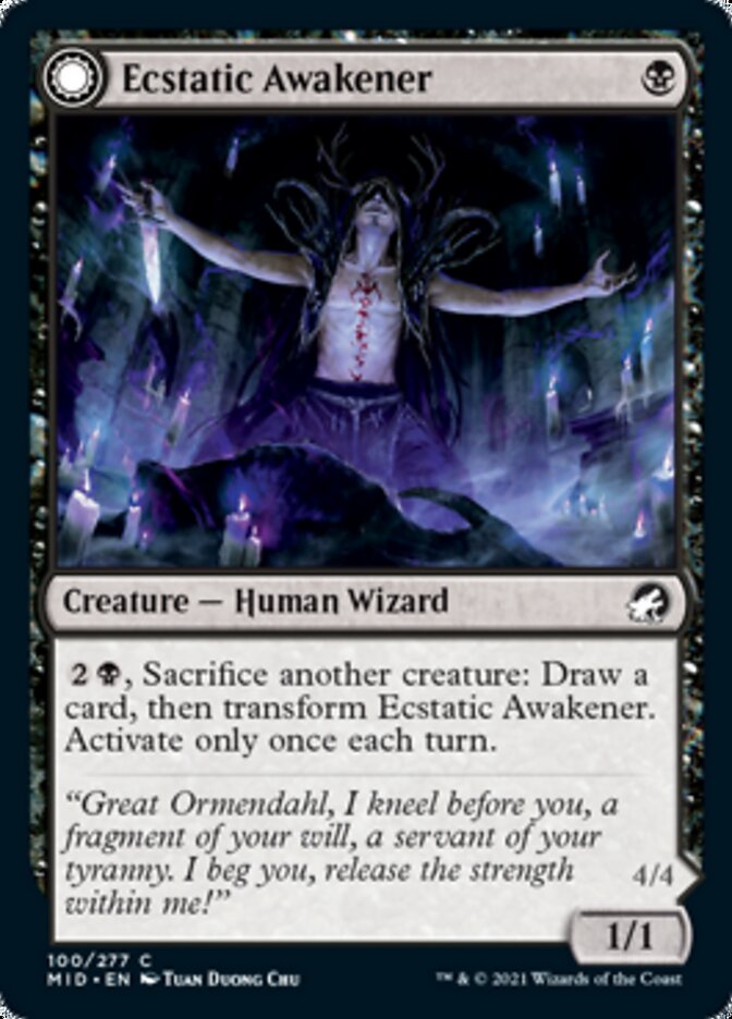 Ecstatic Awakener // Awoken Demon [Innistrad: Midnight Hunt] | Gamer Loot