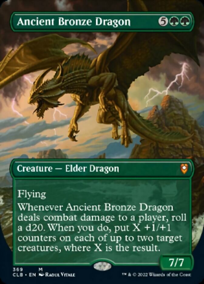 Ancient Bronze Dragon (Borderless Alternate Art) [Commander Legends: Battle for Baldur's Gate] | Gamer Loot
