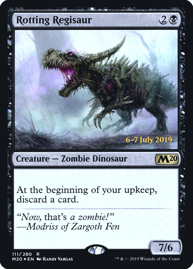 Rotting Regisaur  [Core Set 2020 Prerelease Promos] | Gamer Loot