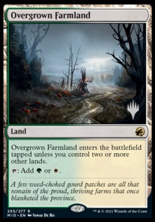 Overgrown Farmland (Promo Pack) [Innistrad: Midnight Hunt Promos] | Gamer Loot