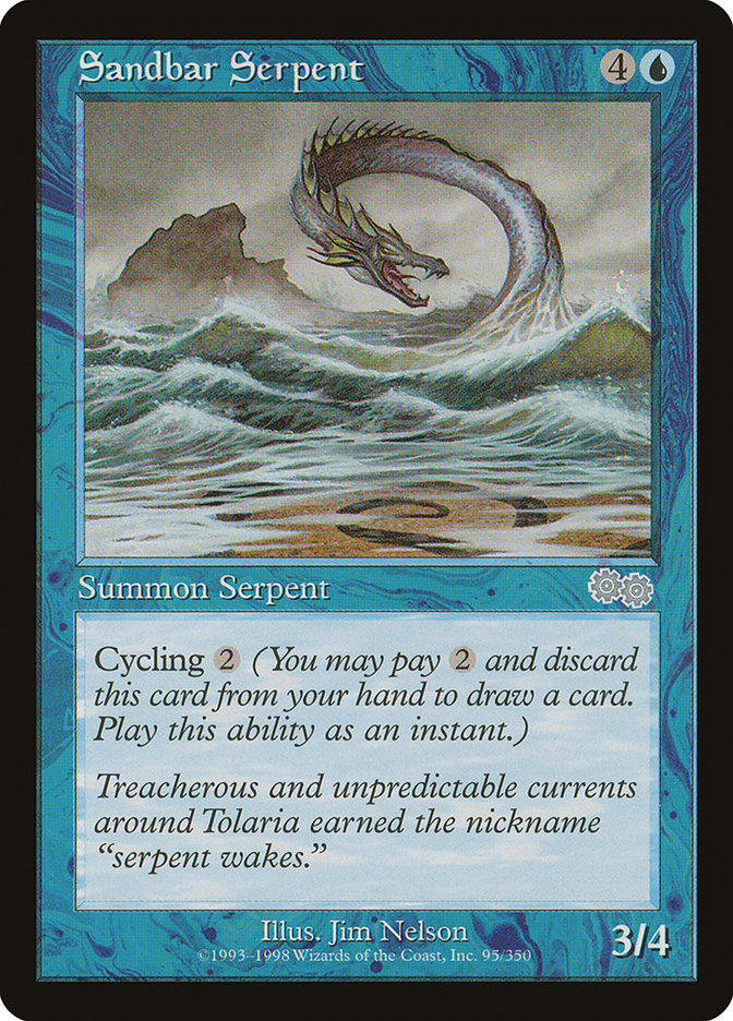 Sandbar Serpent [Urza's Saga] | Gamer Loot