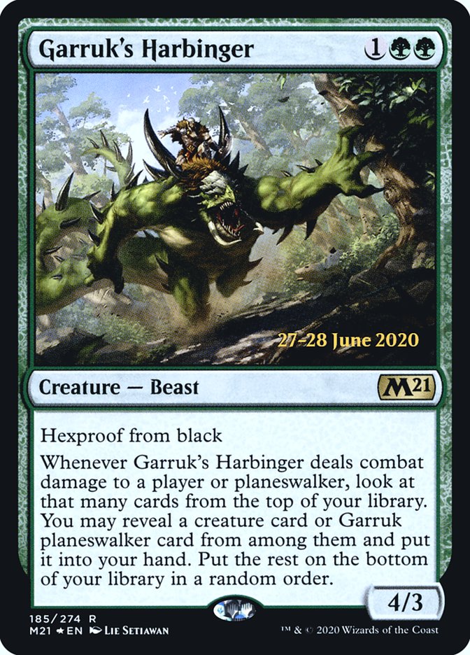 Garruk's Harbinger  [Core Set 2021 Prerelease Promos] | Gamer Loot