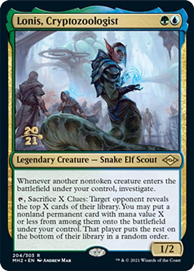 Lonis, Cryptozoologist [Modern Horizons 2 Prerelease Promos] | Gamer Loot