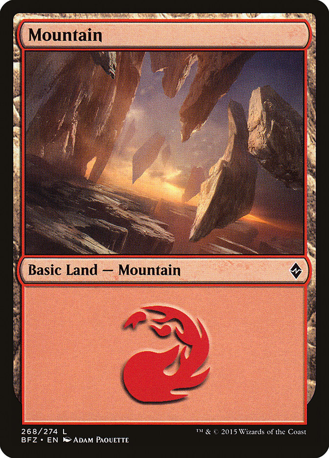 Mountain (268a) [Battle for Zendikar] | Gamer Loot