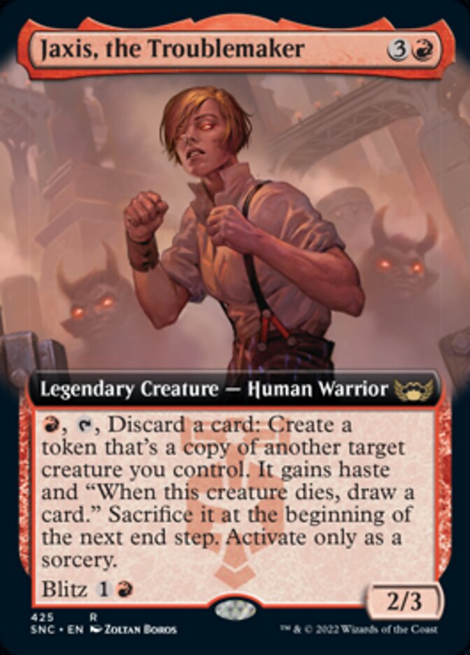 Jaxis, the Troublemaker (Extended Art) [Streets of New Capenna] | Gamer Loot