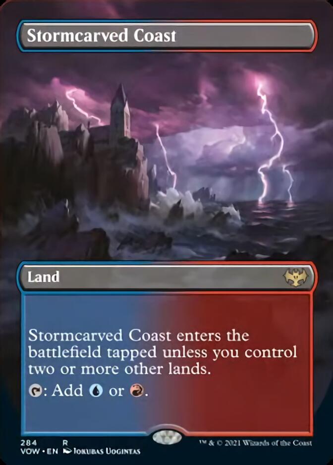 Stormcarved Coast (Borderless) [Innistrad: Crimson Vow] | Gamer Loot