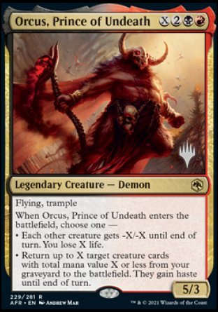 Orcus, Prince of Undeath (Promo Pack) [Dungeons & Dragons: Adventures in the Forgotten Realms Promos] | Gamer Loot