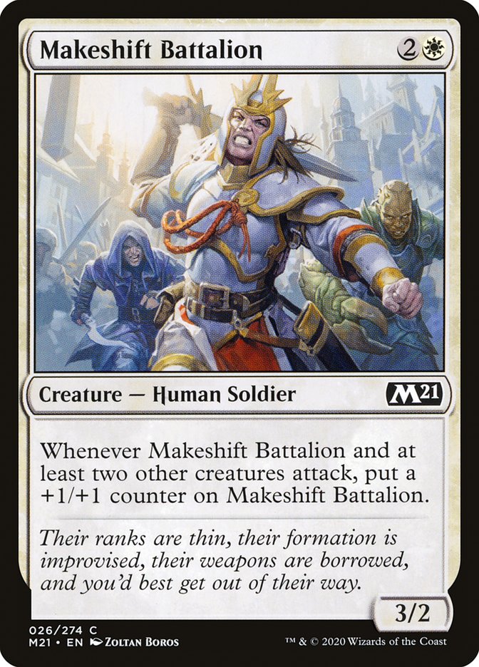 Makeshift Battalion [Core Set 2021] | Gamer Loot