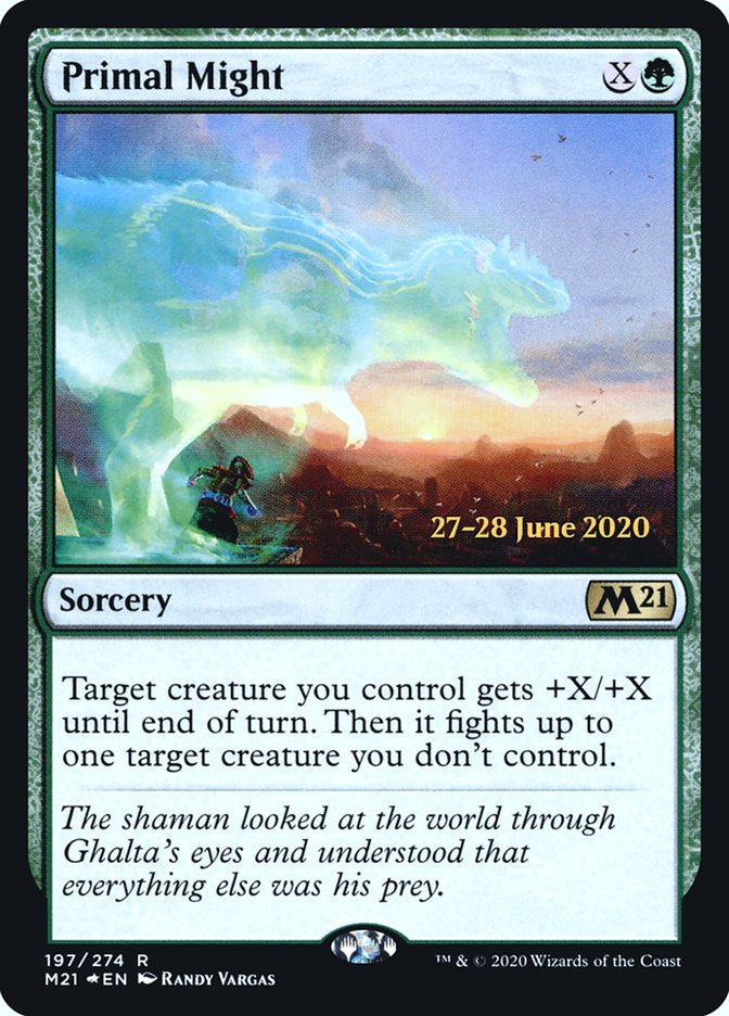 Primal Might  [Core Set 2021 Prerelease Promos] | Gamer Loot