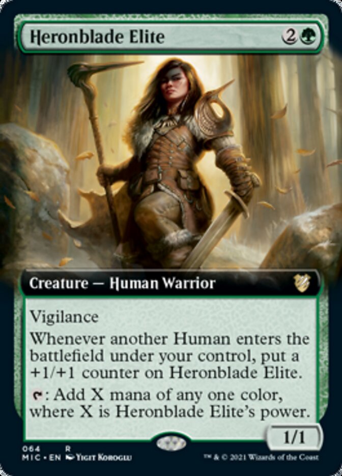 Heronblade Elite (Extended) [Innistrad: Midnight Hunt Commander] | Gamer Loot