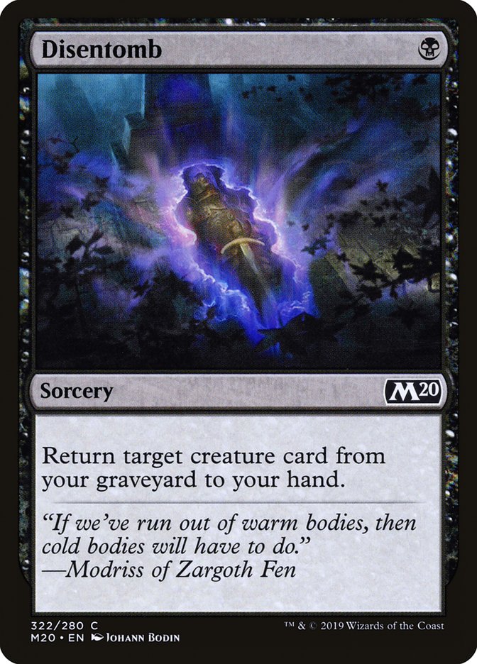 Disentomb [Core Set 2020] | Gamer Loot