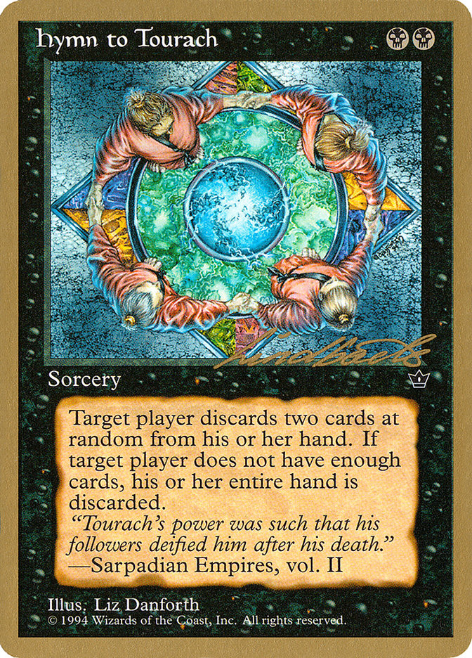 Hymn to Tourach (Circle) (Leon Lindback) [Pro Tour Collector Set] | Gamer Loot