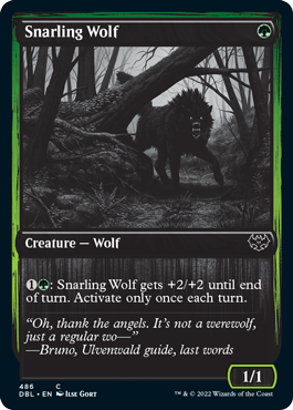 Snarling Wolf (486) [Innistrad: Double Feature] | Gamer Loot