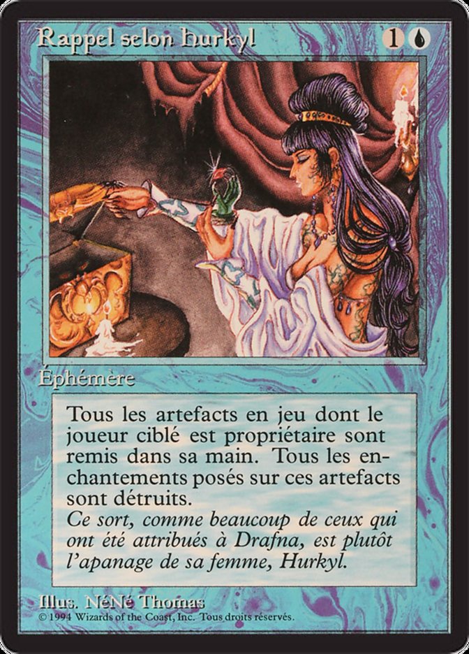 Hurkyl's Recall [Foreign Black Border] | Gamer Loot