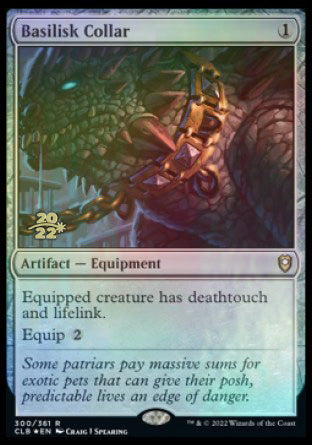 Basilisk Collar [Commander Legends: Battle for Baldur's Gate Prerelease Promos] | Gamer Loot