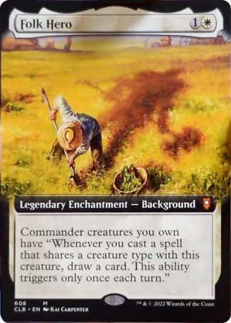 Folk Hero (Extended Art) [Commander Legends: Battle for Baldur's Gate] | Gamer Loot