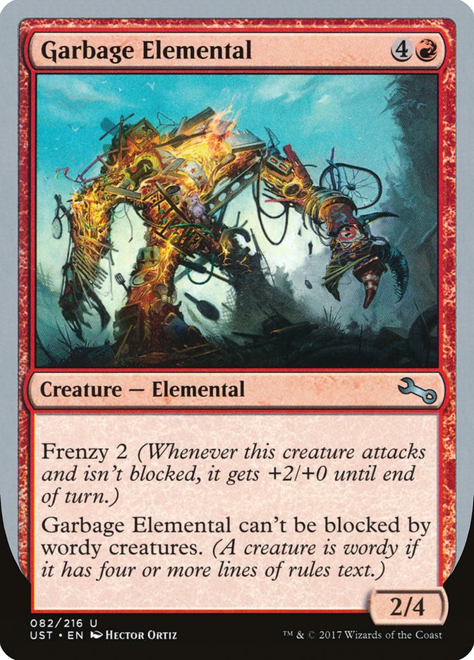 Garbage Elemental (2/4 Creature) [Unstable] | Gamer Loot