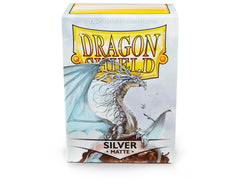 Dragon Shield Matte Sleeve - Silver ‘Caelum’ 100ct | Gamer Loot