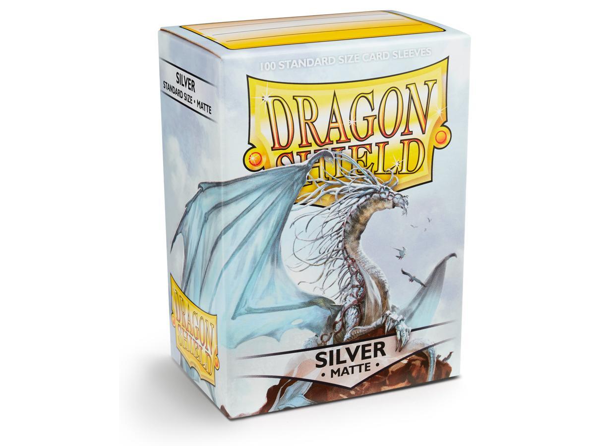 Dragon Shield Matte Sleeve - Silver ‘Caelum’ 100ct | Gamer Loot