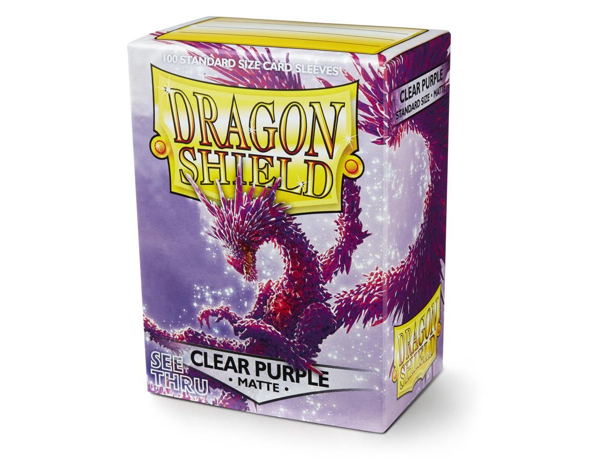 Dragon Shield Matte Sleeve - Clear Purple ‘Racan’ 100ct | Gamer Loot