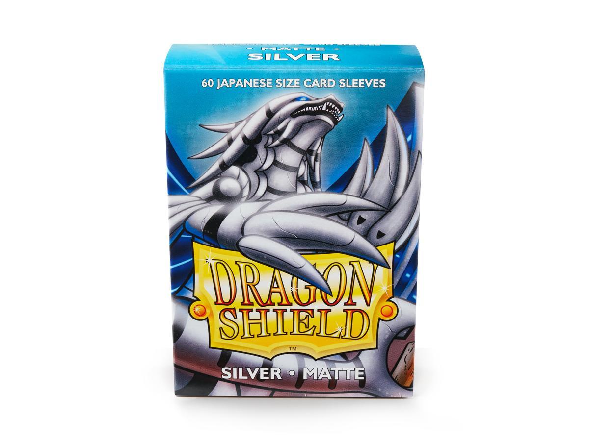 Dragon Shield Matte Sleeve - Silver ‘Stegazill’ 60ct | Gamer Loot