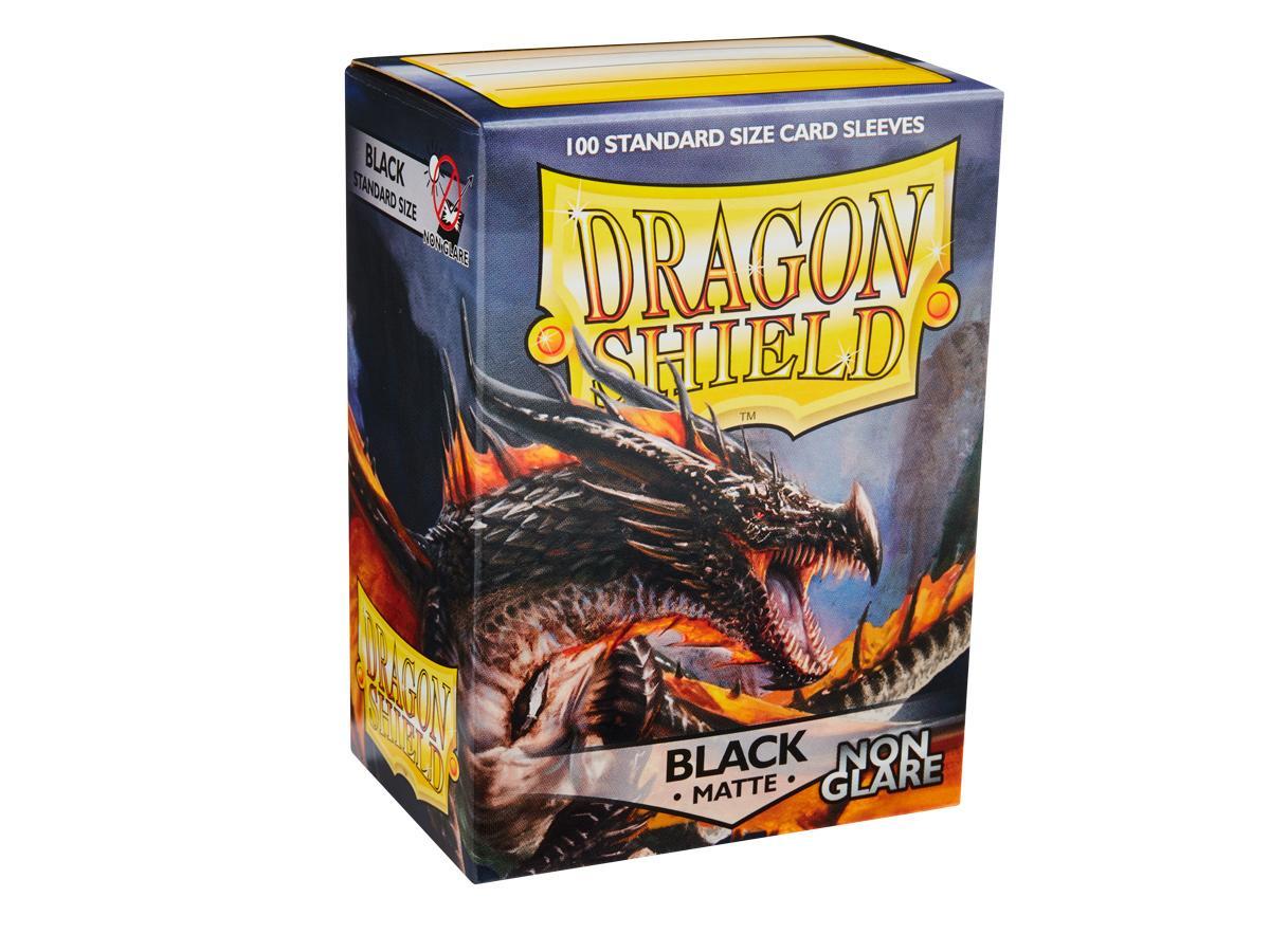 Dragon Shield Non-Glare Sleeve - Black ‘Amina’ 100ct | Gamer Loot