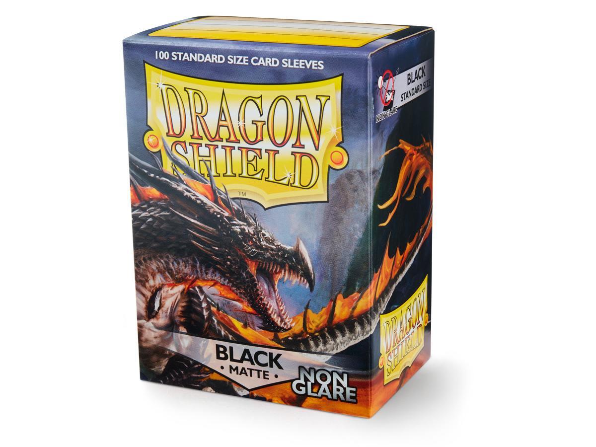 Dragon Shield Non-Glare Sleeve - Black ‘Amina’ 100ct | Gamer Loot