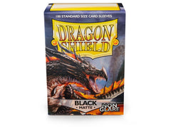 Dragon Shield Non-Glare Sleeve - Black ‘Amina’ 100ct | Gamer Loot