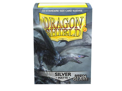 Dragon Shield Non-Glare Sleeve - Silver ‘Argentia’ 100ct | Gamer Loot