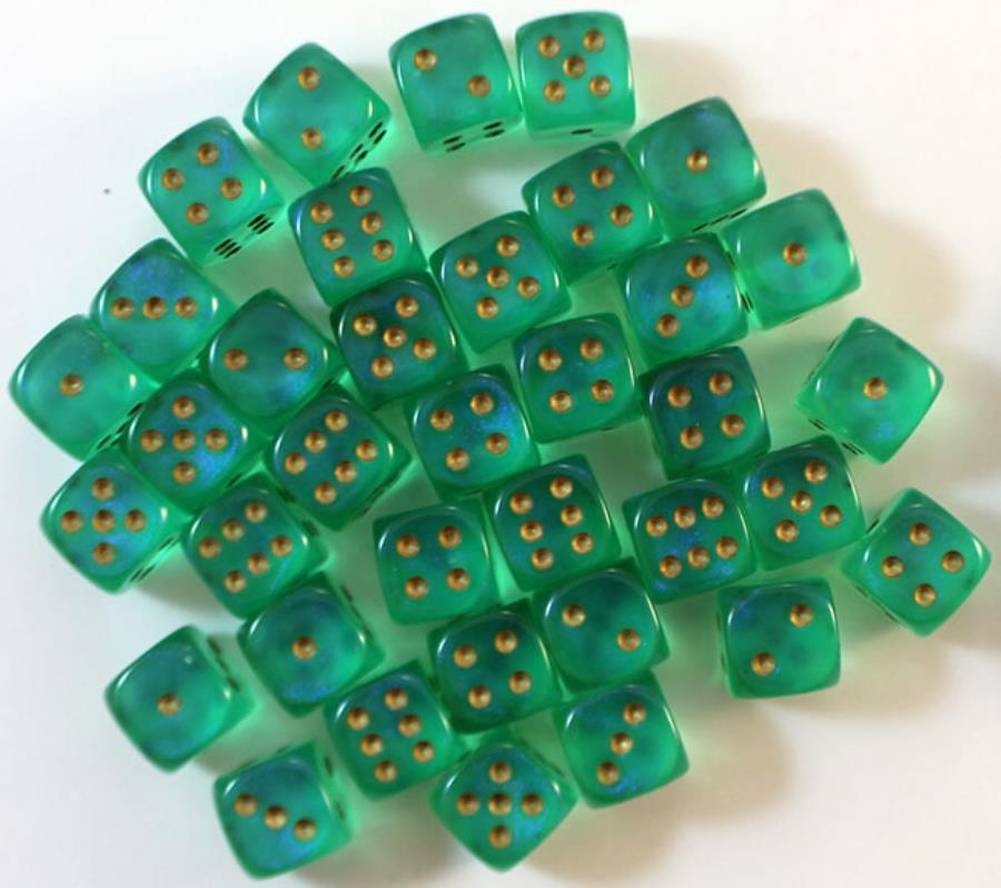 Chessex: D6 Borealis™ Dice Set - 12mm | Gamer Loot