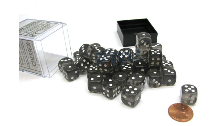 Chessex: D6 Translucent Dice Set - 12mm | Gamer Loot