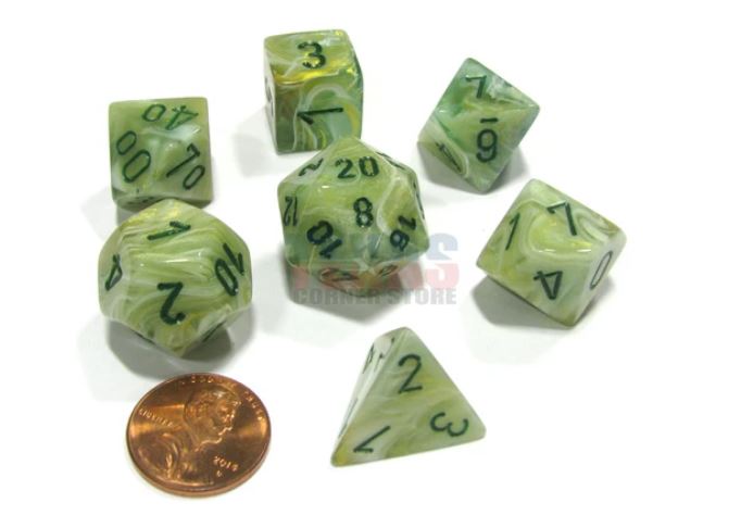 Chessex: Polyhedral Marble™Dice sets | Gamer Loot