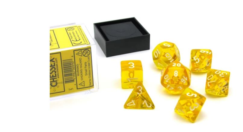 Chessex: Polyhedral Translucent Dice Set | Gamer Loot