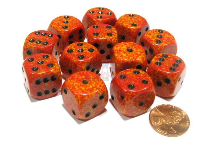 Chessex: D6 Speckled Dice Set- 16mm | Gamer Loot