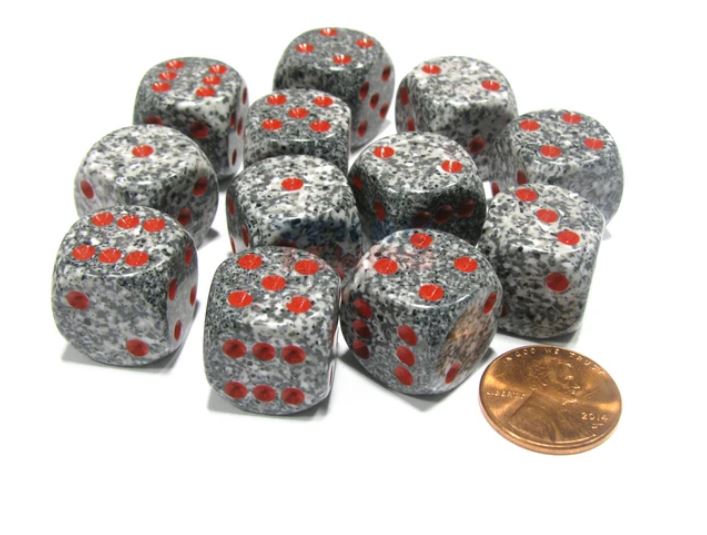 Chessex: D6 Speckled Dice Set- 16mm | Gamer Loot