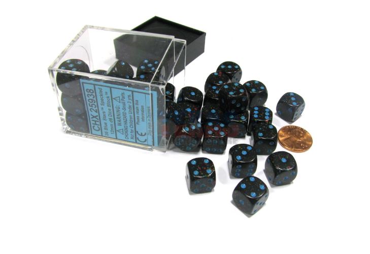 Chessex: D6 Speckled Dice Set - 12mm | Gamer Loot