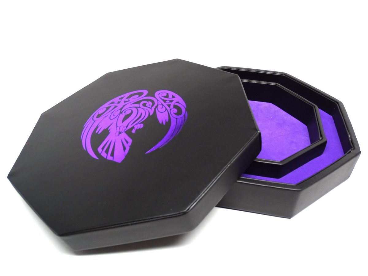 Raven Dice Tray with Lid | Gamer Loot