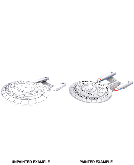 Star Trek: Deep Cuts Unpainted Miniatures: Galaxy Class | Gamer Loot