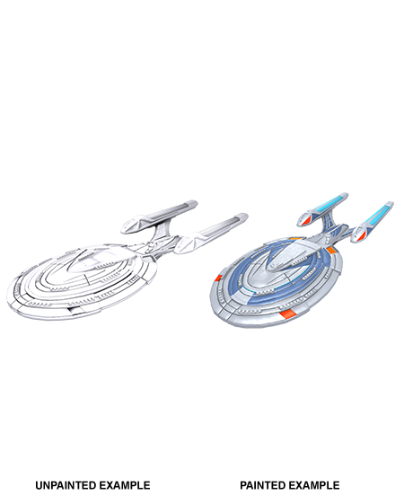 Star Trek: Deep Cuts Unpainted Miniatures: Sovereign Class | Gamer Loot