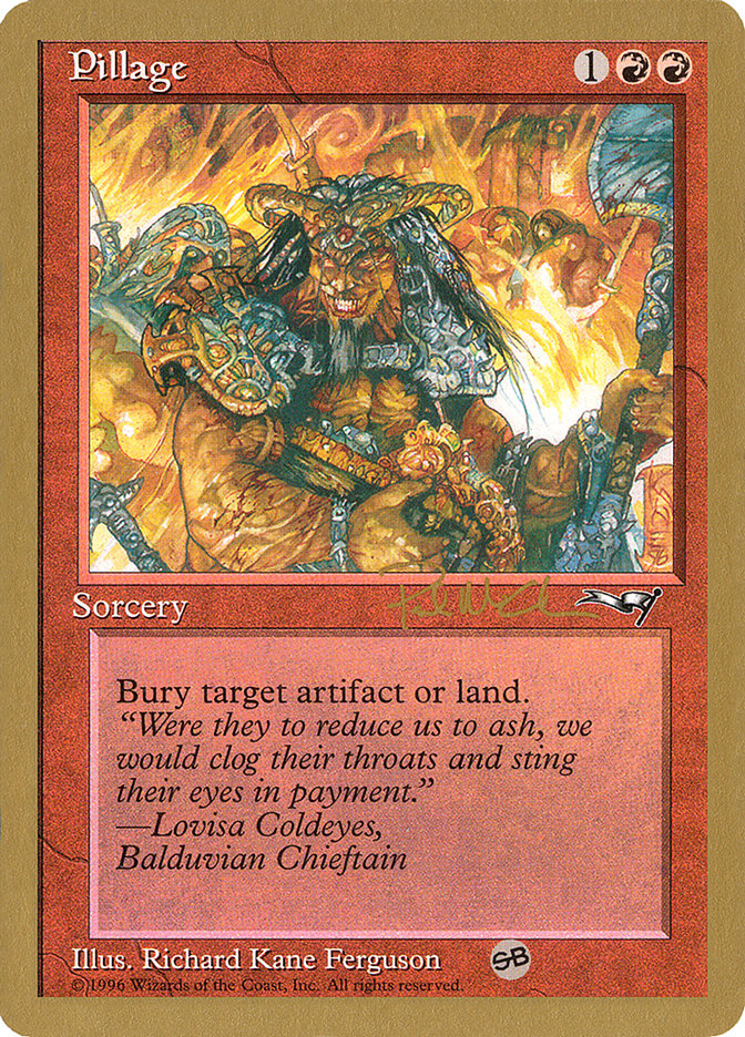 Pillage (Paul McCabe) (SB) [World Championship Decks 1997] | Gamer Loot