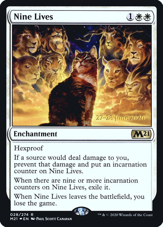 Nine Lives  [Core Set 2021 Prerelease Promos] | Gamer Loot