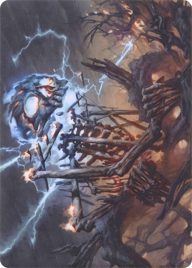 Lightning Skelemental // Lightning Skelemental [Modern Horizons Art Series] | Gamer Loot