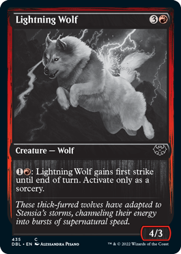 Lightning Wolf [Innistrad: Double Feature] | Gamer Loot