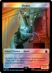 Horse // Alien Salamander Double-Sided Token (Surge Foil) [Doctor Who Tokens] | Gamer Loot