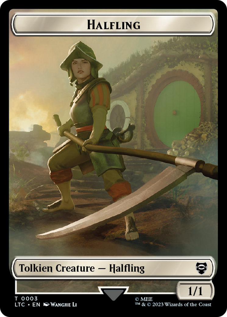 Halfling // Treasure Token [The Lord of the Rings: Tales of Middle-Earth Commander Tokens] | Gamer Loot