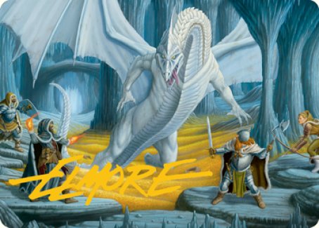 Cave of the Frost Dragon Art Card (Gold-Stamped Signature) [Dungeons & Dragons: Adventures in the Forgotten Realms Art Series] | Gamer Loot