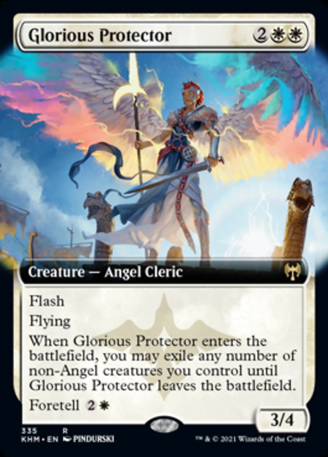 Glorious Protector (Extended Art) [Kaldheim] | Gamer Loot