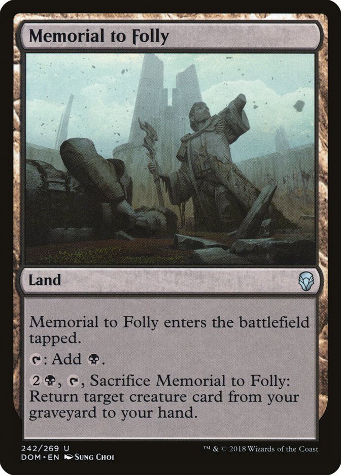 Memorial to Folly [Dominaria] | Gamer Loot