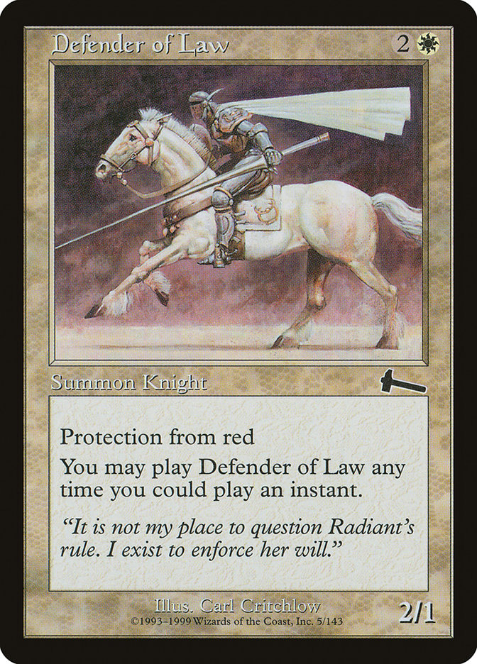 Defender of Law [Urza's Legacy] | Gamer Loot